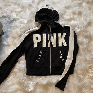 PINK cropped hoodie